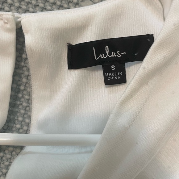 Lulu’s Dramatic Poise White Dot Tulle Puff Sleeve Tiered Mini Dress - Picture 6 of 12